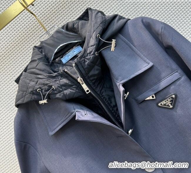 ​Famous Brand Prada Jacket P102416 Grey 2023