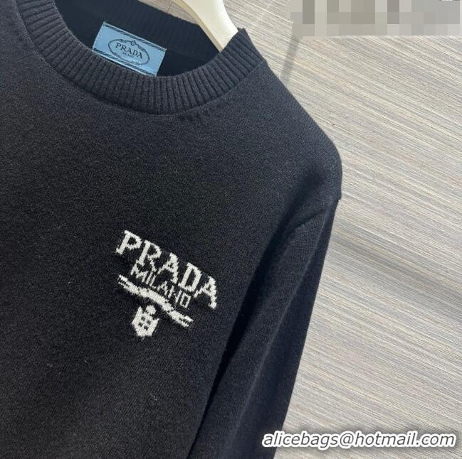 Luxury Discount Prada Wool Sweater P102426 Black 2023