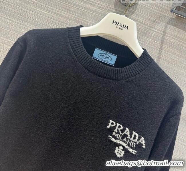 Luxury Discount Prada Wool Sweater P102426 Black 2023