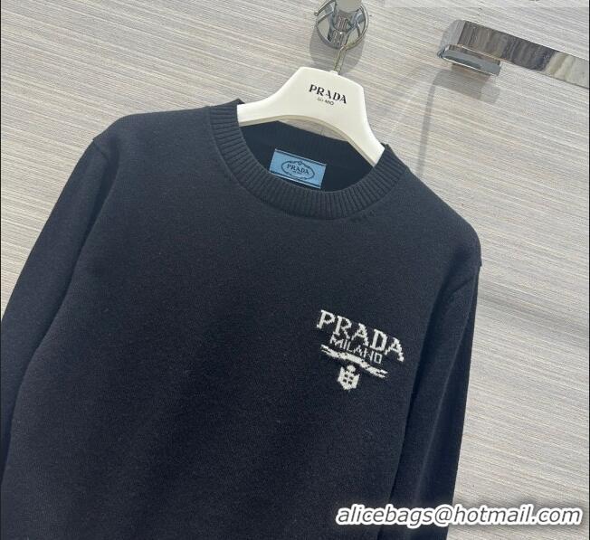 Luxury Discount Prada Wool Sweater P102426 Black 2023