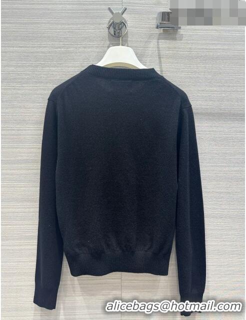 Luxury Discount Prada Wool Sweater P102426 Black 2023