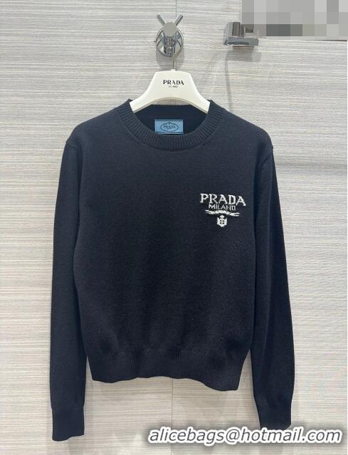 Luxury Discount Prada Wool Sweater P102426 Black 2023