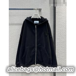 Good Taste Prada Cotton Jacket P102622 Black 2023