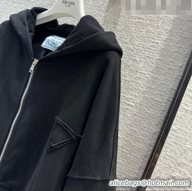 Good Taste Prada Cotton Jacket P102622 Black 2023