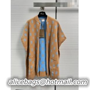 ​Popular Style Burberry Wool Cape Coat B102619 Coffee 2023