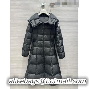 Top Grade Moncler Long Down Jacket P102624 Black 2023