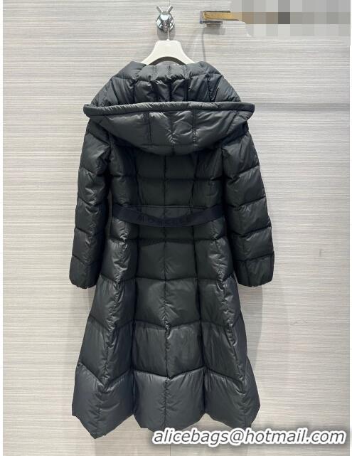 Top Grade Moncler Long Down Jacket P102624 Black 2023