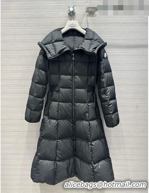 Top Grade Moncler Long Down Jacket P102624 Black 2023