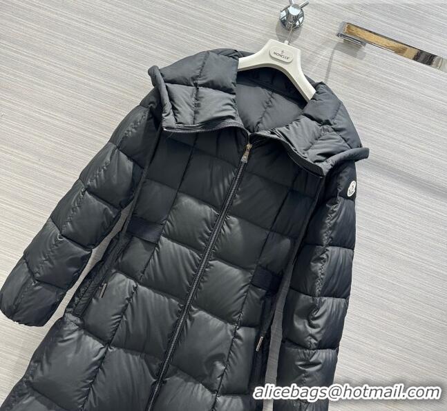 Top Grade Moncler Long Down Jacket P102624 Black 2023