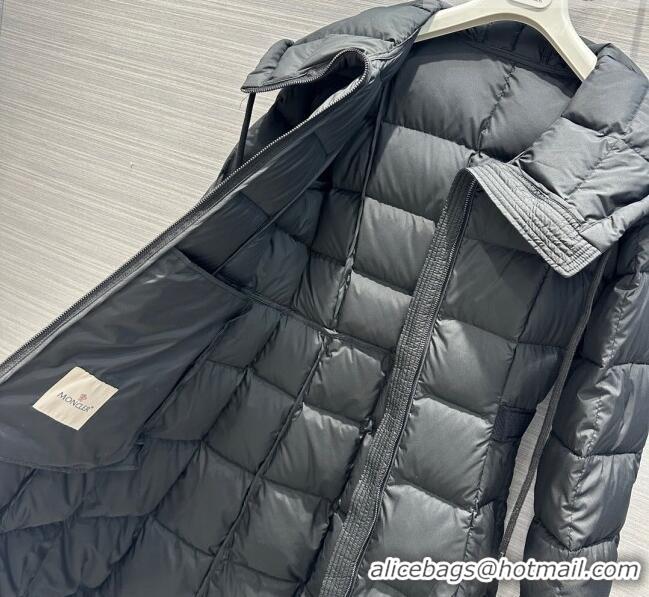 Top Grade Moncler Long Down Jacket P102624 Black 2023