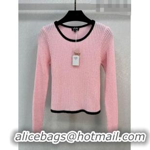 Top Design Chanel Knit Sweater CH102337 Pink 2023