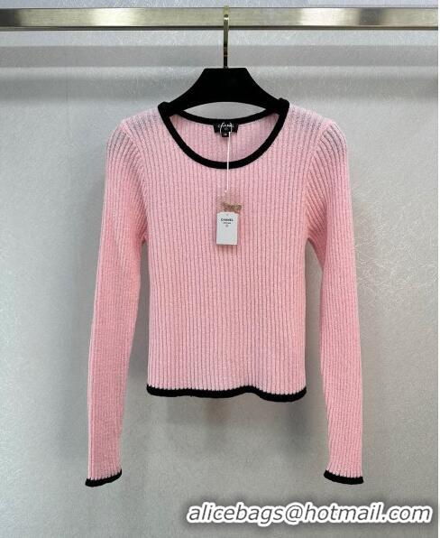 Top Design Chanel Knit Sweater CH102337 Pink 2023