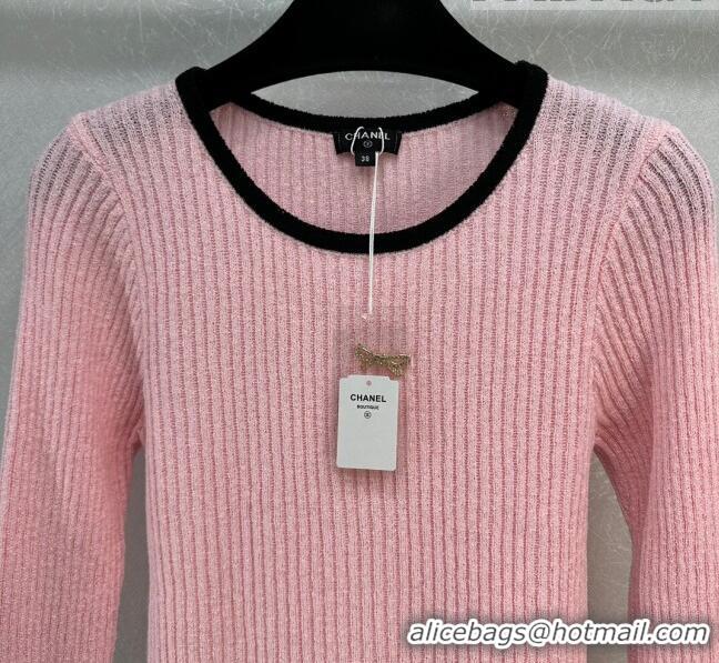 Top Design Chanel Knit Sweater CH102337 Pink 2023