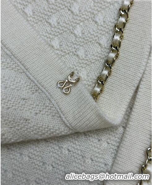 Buy Cheapest Chanel Cashmere Cardigan CH102609 Beige 2023