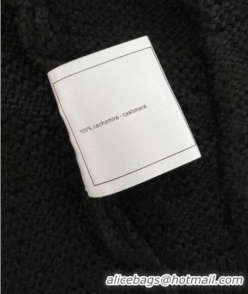 ​New Cheap Chanel Cashmere Cardigan CH102612 Black 2023