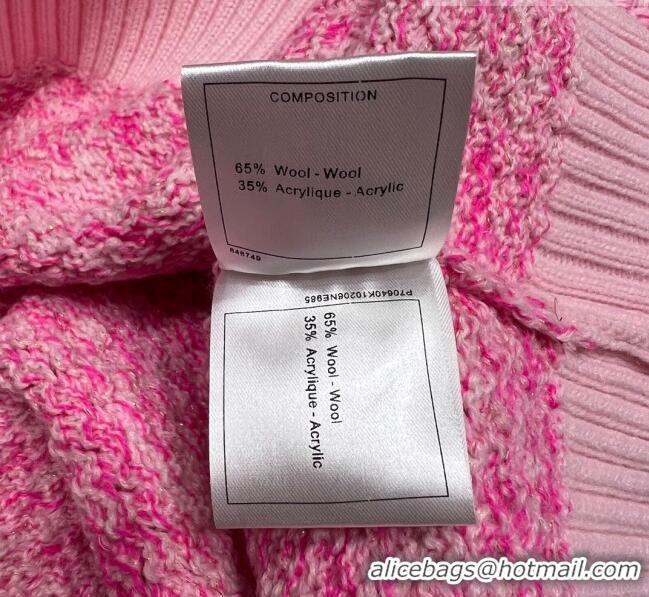 ​Luxury Cheap Chanel Wool Sweater CH102629 Pink 2023