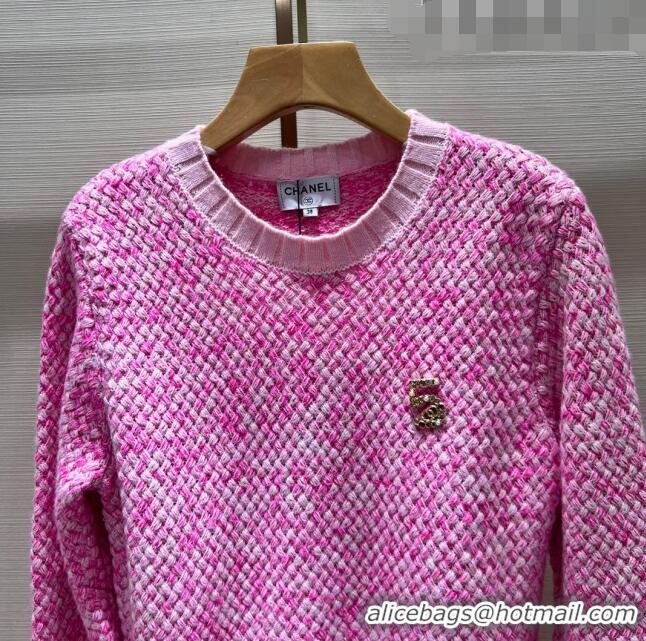 ​Luxury Cheap Chanel Wool Sweater CH102629 Pink 2023