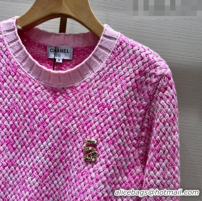 ​Luxury Cheap Chanel Wool Sweater CH102629 Pink 2023