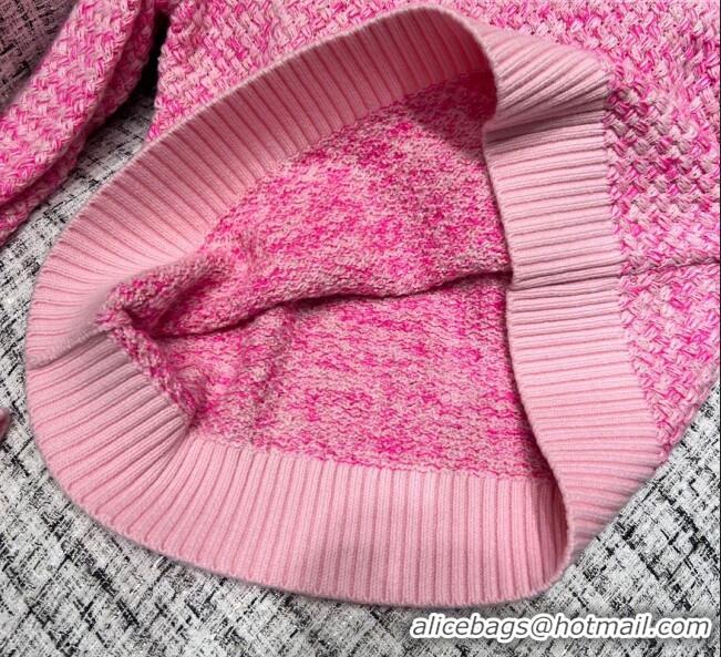 ​Luxury Cheap Chanel Wool Sweater CH102629 Pink 2023