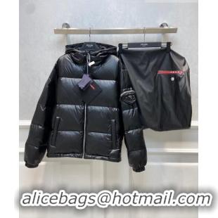 Reasonable Price Prada Down Jacket for Women and Men P102638 Black 2023