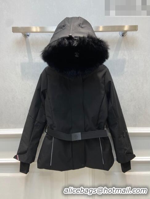 ​Promotional Moncler Down Jacket with Fox Fur M102639 Black 2023