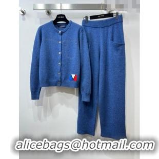 ​Good Looking Louis Vuitton Alpaca Cardigan and Pants P102644 Blue 2023