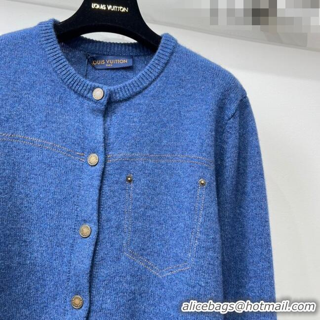 ​Good Looking Louis Vuitton Alpaca Cardigan and Pants P102644 Blue 2023