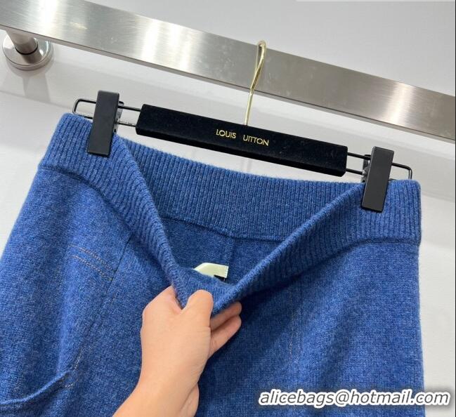 ​Good Looking Louis Vuitton Alpaca Cardigan and Pants P102644 Blue 2023