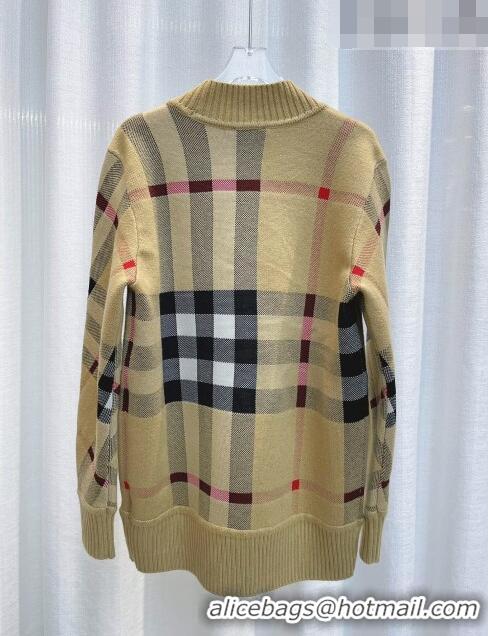 Trendy Design Burberry Wool Cardigan B102650 Brown 2023