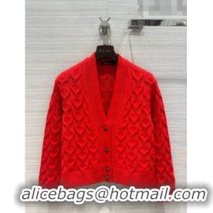 Top Design LP Cashmere Cardigan LP102652 Red 2023