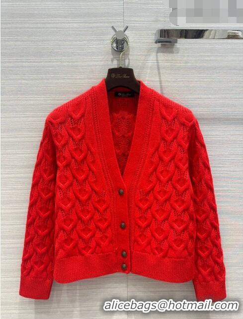 Top Design LP Cashmere Cardigan LP102652 Red 2023