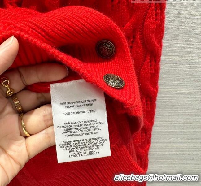 Top Design LP Cashmere Cardigan LP102652 Red 2023