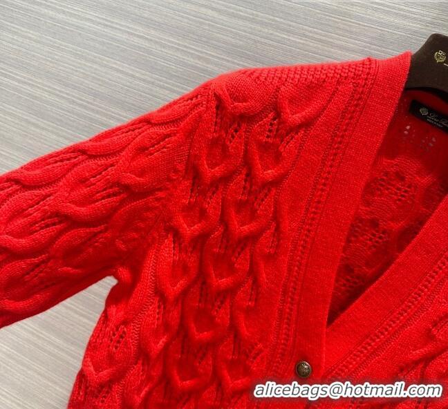 Top Design LP Cashmere Cardigan LP102652 Red 2023