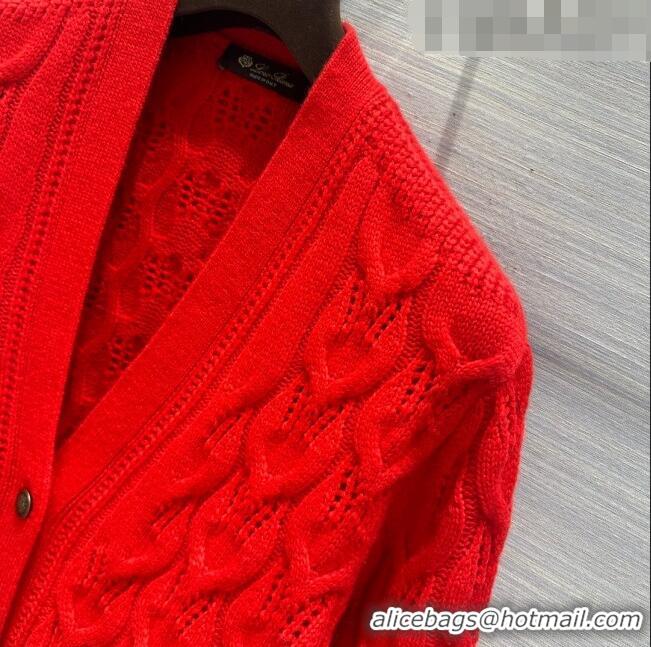 Top Design LP Cashmere Cardigan LP102652 Red 2023