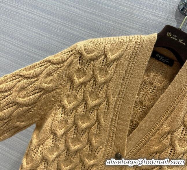 New Design Promotional LP Cashmere Cardigan LP102653 Brown 2023