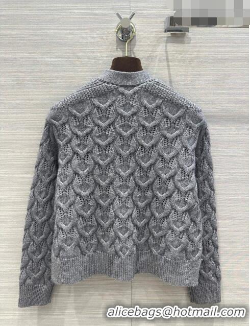 ​Super Quality LP Cashmere Cardigan LP102654 Grey 2023