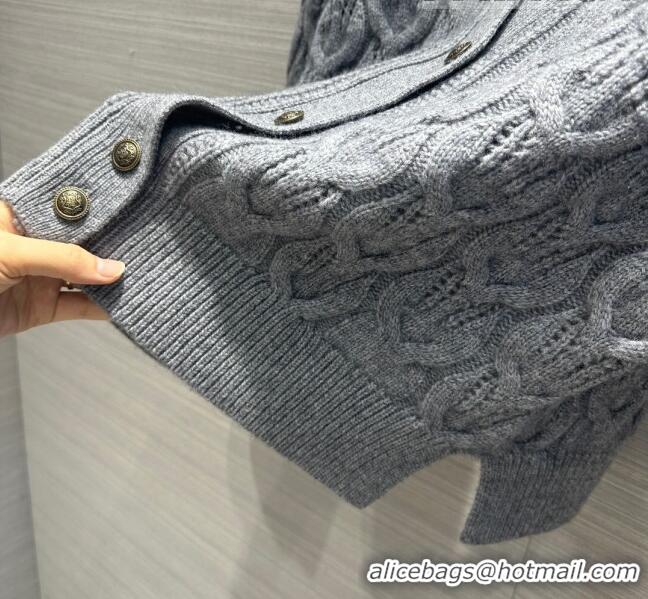 ​Super Quality LP Cashmere Cardigan LP102654 Grey 2023