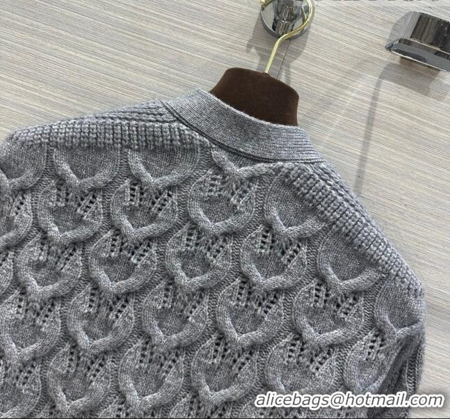 ​Super Quality LP Cashmere Cardigan LP102654 Grey 2023