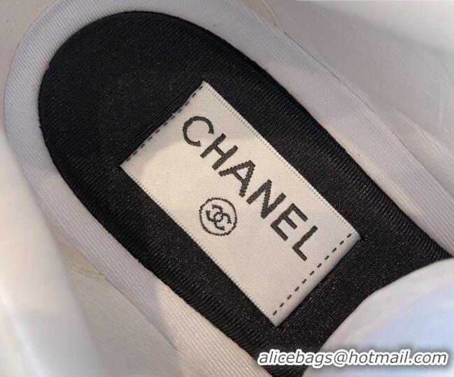 Top Design Chanel Calfskin Sneakers G45333 White/Red/Pink 011069