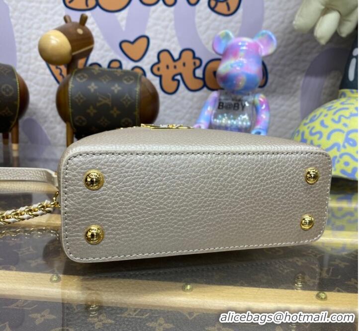 Famous Brand Louis Vuitton Capucines Mini M22436 Gray