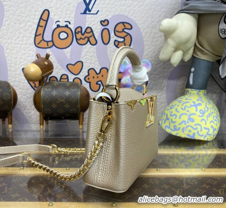 Famous Brand Louis Vuitton Capucines Mini M22436 Gray