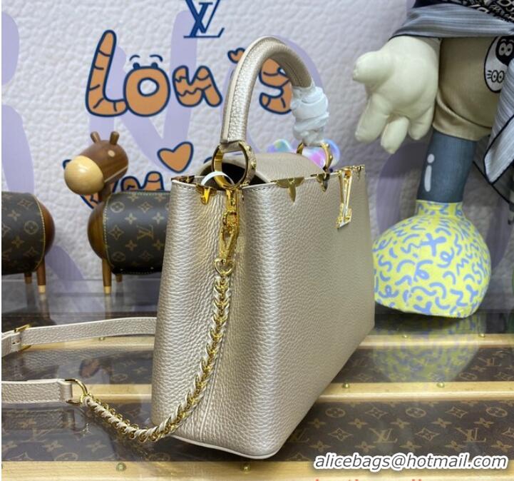 Top Grade Louis Vuitton Capucines MM N93419 Gray