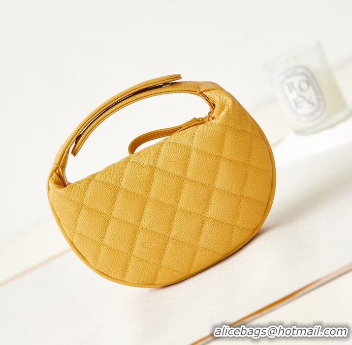 Affordable Price Chanel Caviar Quilted Polly Pocket AP3467 Yellow