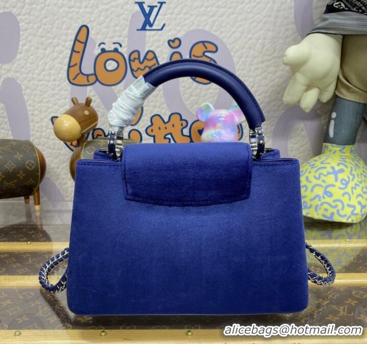 Good Product Louis Vuitton Velvet CAPUCINES BB N93164 Midnight Blue