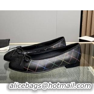 Purchase Chanel Quilted Leather Classic Ballet Flat Black 014070