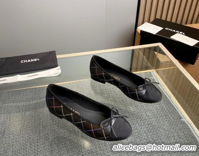 Purchase Chanel Quilted Leather Classic Ballet Flat Black 014070