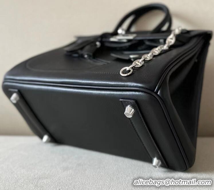 Unique Grade Hermes Birkin Bag Original Leather HP8545 Rock Black (Pure Handmade)