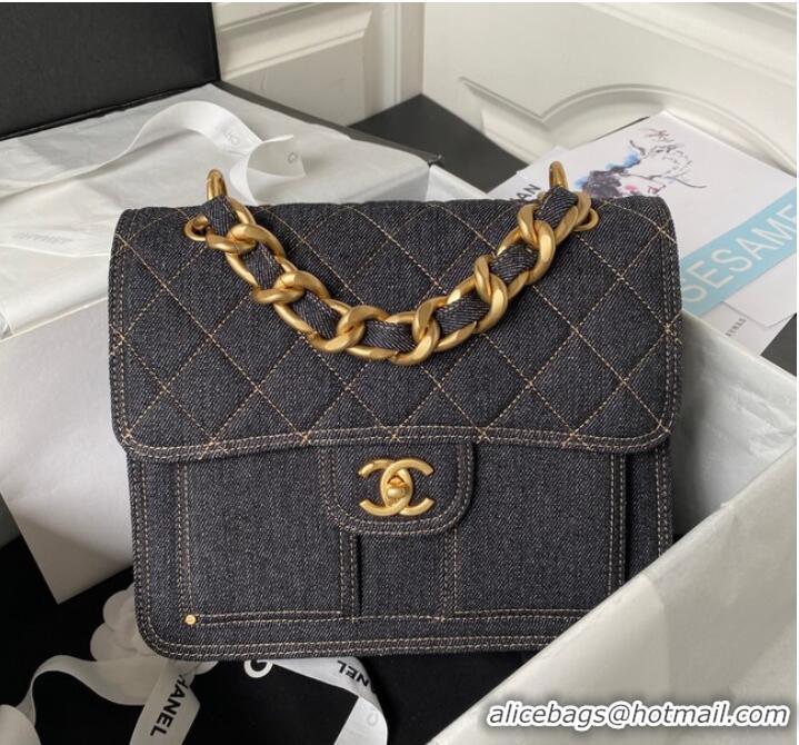 Promotional CHANEL Backpack Denim AP4031 Royal Blue