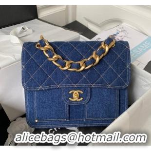 Shop Discount CHANEL Backpack Denim AP4031 Blue