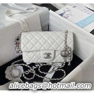 Buy Inexpensive Chanel SMALL FLAP BAG AS1787 White